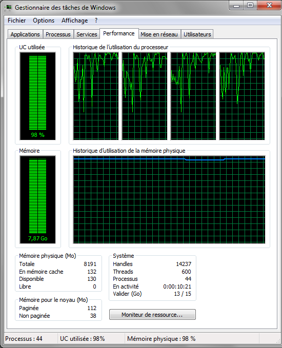 Vue 8 memory use