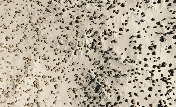 Above view of standard distribution