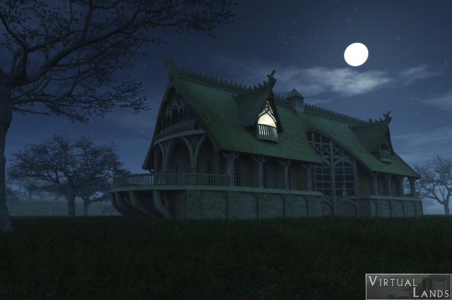 Elvish Inn at night